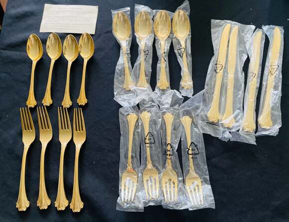 F.B. Rogers Other - F.B. Rogers Gold Electroplate Flatware Set